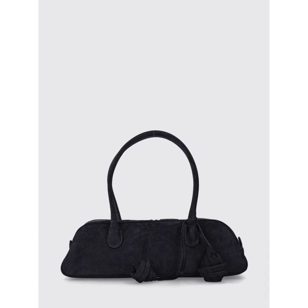 Magda Butrym Women Brigitte Trapeze Magda Butrym Suede Shoulder Bag With Flower